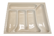 RANGE COUVERT EN PLASTIQUE CREME XL 41.5x37.4x4,7 cm 