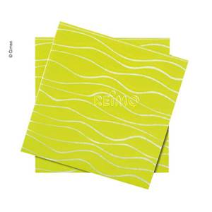 SERVIETTES PAPIER VERT CITRON 20 PIÈCES