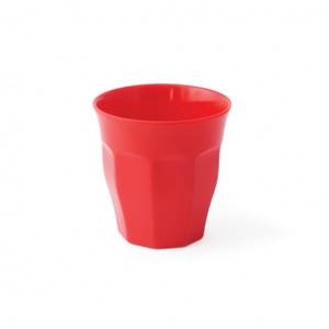 VERRE A FACETTES MELAMINE PLASTOREX 20cl - ROUGE