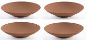 4 ASSIETTES CREUSES 20cm TABLE & NATURE - COLORIS CARAMEL