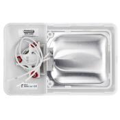 APPLIQUE LED MAGMA BLANC/ARGENT 50x100x30mm