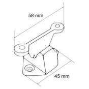 BLOC PORTE EXTERIEUR BLANC 60 x 25 x 25 mm