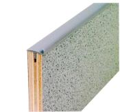 BORDURE PORTE AVEC LEVRE GRIS MOYEN - rouleau de 40m