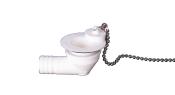 BONDE COUDEE TYPE B + BOUCHON - 31 MM - POUR TUYAU 19MM