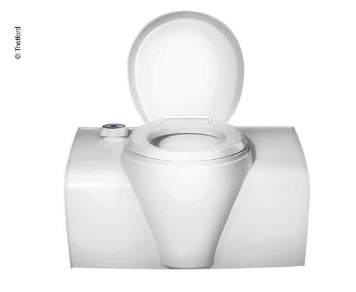 WC cassette blanc avec réservoir d'eau propre portillon blanc