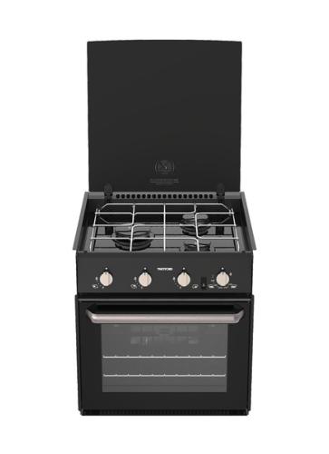 CUISINIERE TRIPLEX THETFORD - 3 FEUX GAZ, GRILL ET FOUR - 463x500xH468mm