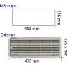 DOMETIC LS 100 - GRILLE DE VENTILATION SUPÉRIEURE BLANCHE