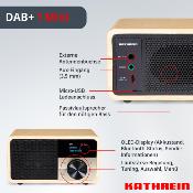 MINI RADIO DE TABLE KATHREIN DAB+ FM BLUETOOTH