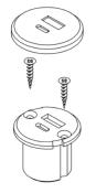 PRISE USB HALEMEIER A ENCASTRER 12/24V - 1x USB-A & 1x USB-C