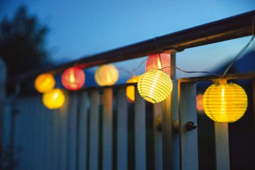 Guirlande lumineuse LED avec module solaire + batterie 