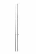 PIQUET TELESCOPIQUE 3 SEGMENTS EN ACIER 180-220cm, Ø22/19mm - lot de 2 piquets