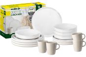 Service de table en mélamine Odette - 16 pièces - Pour 4 personnes 