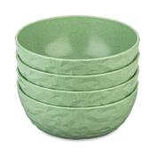 Lot de 4 bols Koziol CLUB SET GTEBORG feuille verte