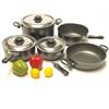 CASSEROLES POPOTE PREMIUM ALU TEFLON 11 PIECES