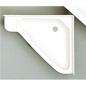 LAVABO D'ANGLE ENCASTRABLE BLANC EN ABS 41,5 x 35 x 6 cm