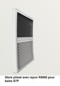 CASSETTE STORE PLISSE DUETTE POUR BAIE S7 233x352mm