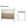 STORE DOUBLE CASSETTE SOFTOLLO SEITZ opale 1400x845mm