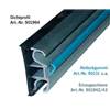 RAIL PLAT 43mm DOUBLE JONC ALUMINIUM 3m (2x1.50m)