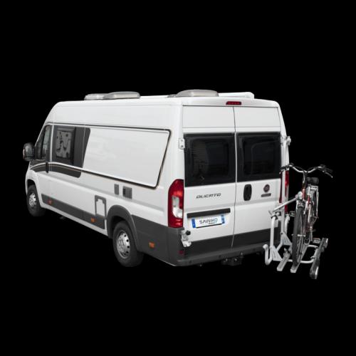 VAN-BIKE 2 SAWIKO NOIR- PORTE VÉLOS et VAE pour fourgon FIAT X250 sans faisceau 