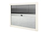 CADRE OCCULTANT ET MOUSTIQUAIRE Duo Plissé Rollo HORREX UCS 1800x1100 mm CREME