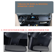 REMIFRONT IV PAREBRISE SPRINTER 2019-2024 avec GROS DETECTEUR DE PLUIE