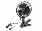 VENTILATEUR OSCILLANT 12 V AVEC PINCE SUPPORT