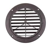 GRILLE DE VENTILATION NOIRE RONDE 164/128mm