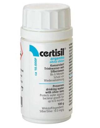 CERTISIL® Argento CA 1000F -100ml - Desinfection de l'eau 1000 Litres 