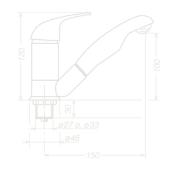 ROBINET MITIGEUR REICH KAMA CHROME / RACCORD TETINE 10 mm