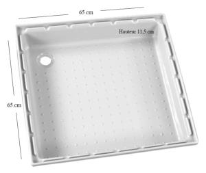 BAC A DOUCHE 65x65x11,5 cm