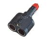 MULTIPRISE 12/24V - MALE 20MM/2 SORTIES FEMELLE 20MM