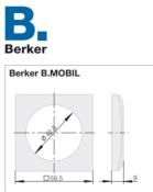 CADRE DE FINITION SIMPLE BERKER INTEGRO ANTHRACITE