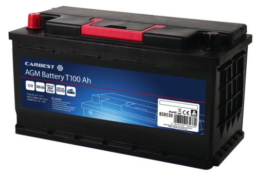 BATTERIE AGM 100Ah T5 CARBEST- 353x175x190mm