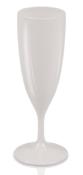 2 FLUTES CHAMPAGNE BLANC OPAQUE  - 160 ML- NOUVEAU DESIGN 