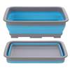 BASSINE BLEUE EN SILICONE PLIABLE 37 x 27cm = 082104