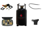 Kit GPL CAMPKO avec RESERVOIR 30L / 12.5 kg + coupelle + embouts Europe + filtre gaz Truma + LYRE 1m 