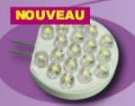 AMPOULE 18 LEDS BLANC CHAUD G4 - 1W