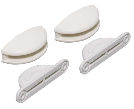 BLOCAGE DE PORTE PLASTIQUE POUR PORTE ET PORTILLON - 2 PIECES 