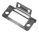 CHARNIERE PLATE ACIER NICKEL 50mm -BOITE DE 4