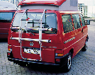 PORTE VELO FIAMMA CARRY BIKE VW T4 HAYON > 1996 POUR 2 VELOS