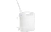 BIDON 15L - 42 x 36 x 18cm BOUCHON AVEC FLEXIBLE + ROBINET 