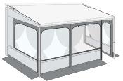 AUVENT FIAMMA CARAVANSTORE EVO ZIP XL 320 Royal Grey + PRIVACY ROOM ZIPPE