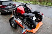 REMORQUE DUO POUR 2 MOTOS / SCOOTER / QUAD / SIDECAR - CADRE ORANGE