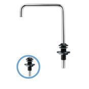 BEC ROBINET LAITON ORIENTABLE - DEPORT 120mm