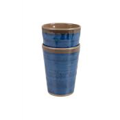 TASSES HALO BLEU - MELAMINE - Ø 8,5CM - 4 PCS - BO CAMP