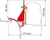 ADAPTATEUR pour MULTIRAIL REIMO T5 ou T6 pour Fiamma F45S/F45TiL/ZIP