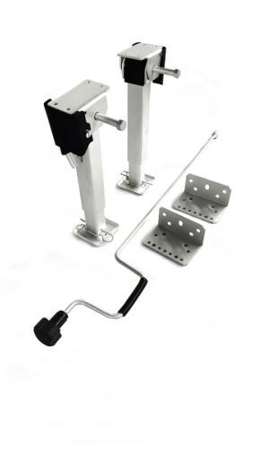 BEQUILLES UNIVERSELLE A MANIVELLE 290-460mm, 1 paire, capacité de levage 500kg