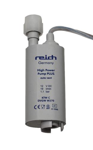 POMPE A EAU IMMERGEE REICH HIGH POWER PUMP PLUS + 1 SUPPORT TUYAU 19L/min - 1.1Bar