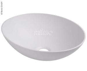 LAVABO OVALE "DESIGN" - PLASTIQUE BLANC 40 x 29 x 13,5 cm