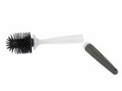 BROSSE DE TOILETTE SILICONE + SUPPORT ADHESIF AMOVIBLE